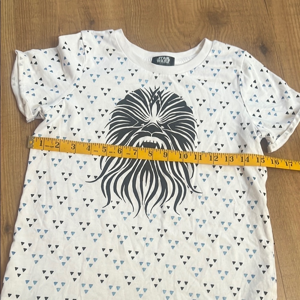 Star Wars Chewbacca Girls Graphic Top with Tulle Hem - Size XL - Disney - Picture 6 of 8